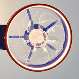 Kids Room Nordic Airplane Ceiling Fan with LED Light Image - 5