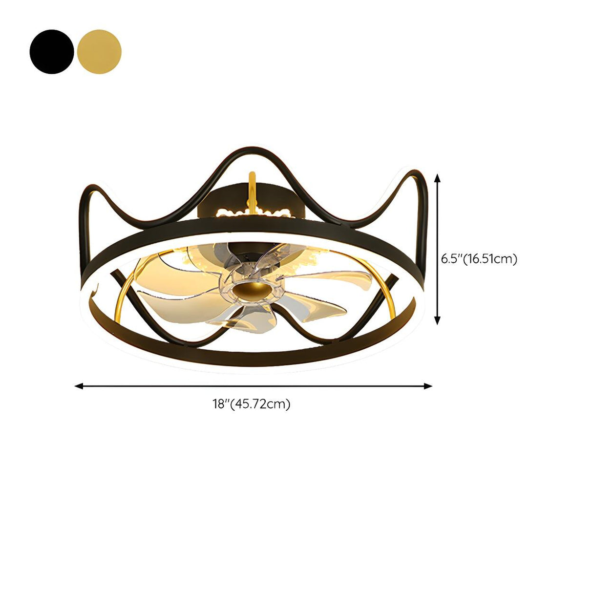 Kids Room Nordic Stylish Geometric Ceiling Fan Light 