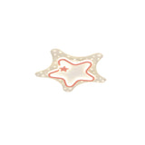 Kids Room Pink White Star Flush Mount Ceiling Light Image - 9