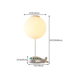 Kids Room Playful Balloon Semi-Flush Mount Lamp 3-Light Image - 16