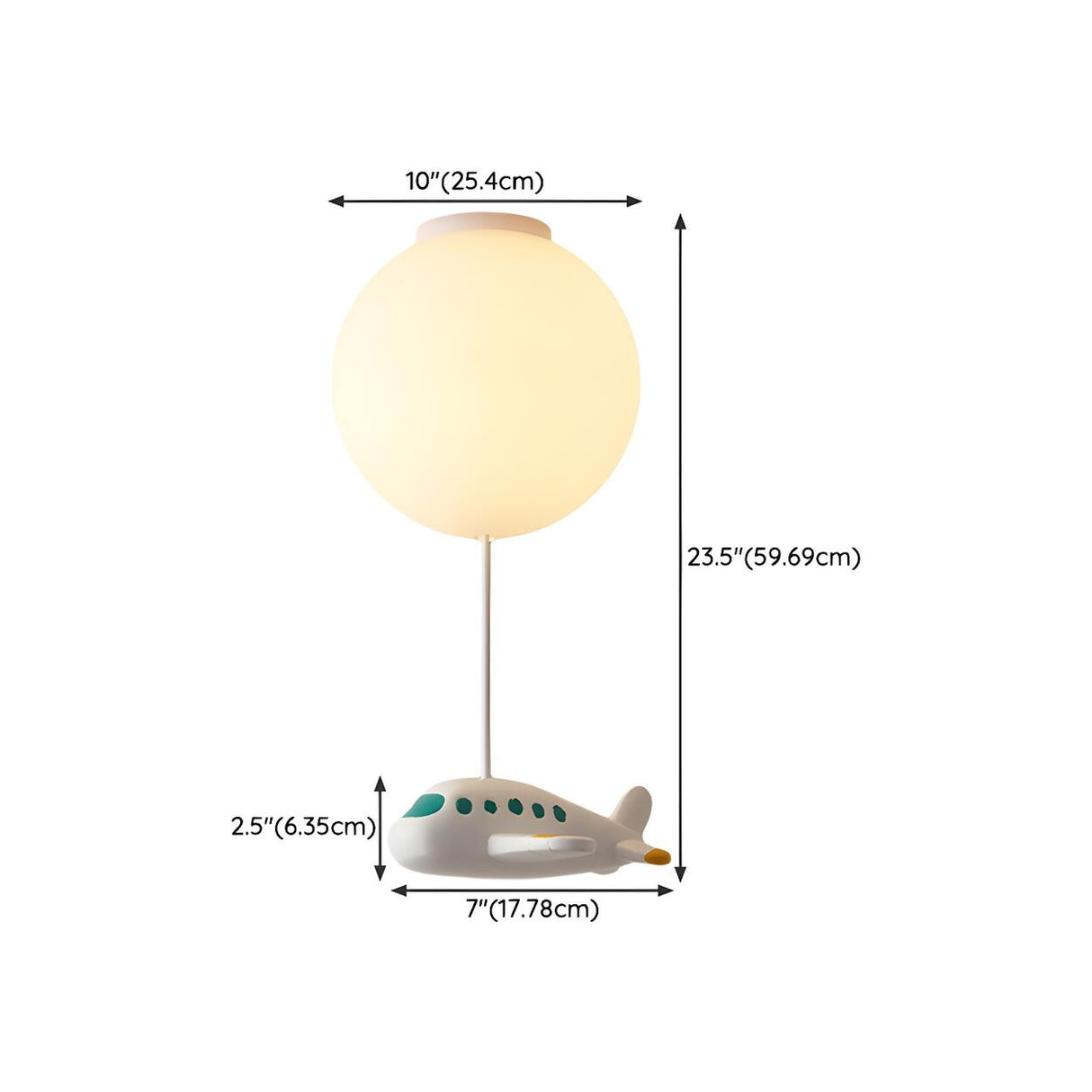 Kids Room Playful Balloon Semi-Flush Mount Lamp 3-Light Image - 22