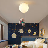 Kids Room Playful Balloon Semi-Flush Mount Lamp 3-Light Image - 8