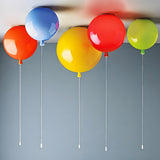 Kids Room Playful Colorful Balloon LED Flush Mount Lamp Image - 4