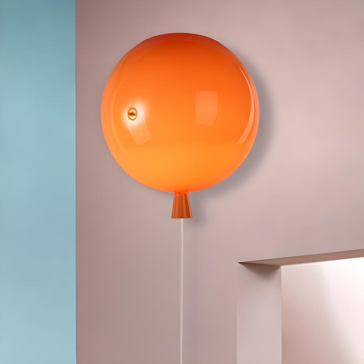 Kids Room Playful Colorful Balloon LED Flush Mount Lamp Image - 6