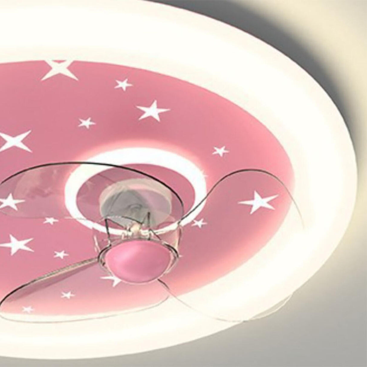 Kids Room Round 3 Blades Astronaut Ceiling Fan Light Image - 10