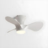 Kids Room Simple 3-Blade Flush Ceiling Fan With Light Image - 3