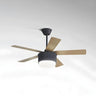 Kids Room Simple 5 Blades Modern Ceiling Fan With Light Image - 2