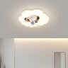 Kids Room Simple Cloud Shape LED Ceiling Fan with Light Image - 1