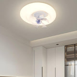 Kids Room Simple Cloud Shape LED Ceiling Fan with Light Image - 2