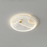 Kids Room Space Astronaut Round LED Flush Mount Light Image - 6