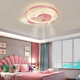 Kids Room Stylish Cartoon Starry Ceiling Fan Light Image - 4