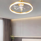 Kids Room Stylish Crystal Garland Ceiling Fan Light Image - 14