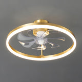 Kids Room Stylish Crystal Garland Ceiling Fan Light Image - 16