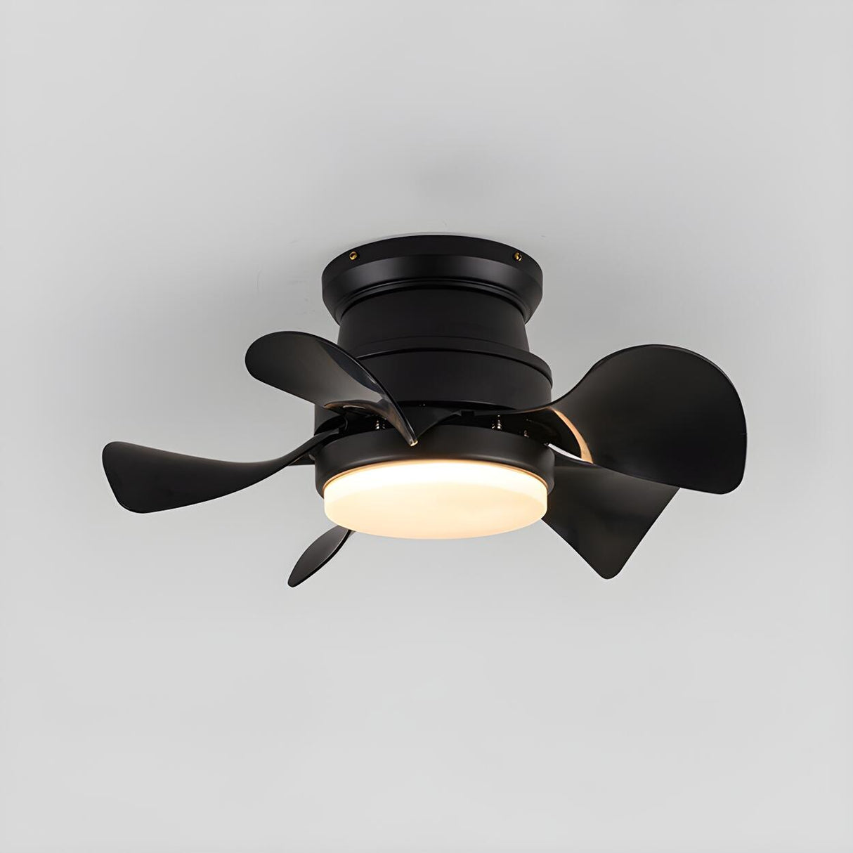 Kids Room Stylish Metal 5-Blade Ceiling Fan With Light Image - 2