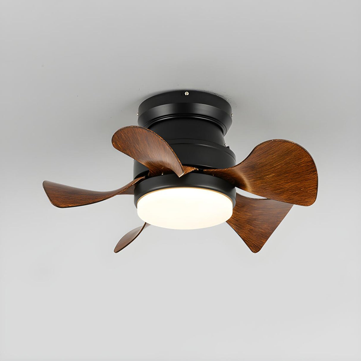 Kids Room Stylish Metal 5-Blade Ceiling Fan With Light Image - 4