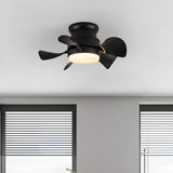 Kids Room Stylish Metal 5-Blade Ceiling Fan With Light Image - 5