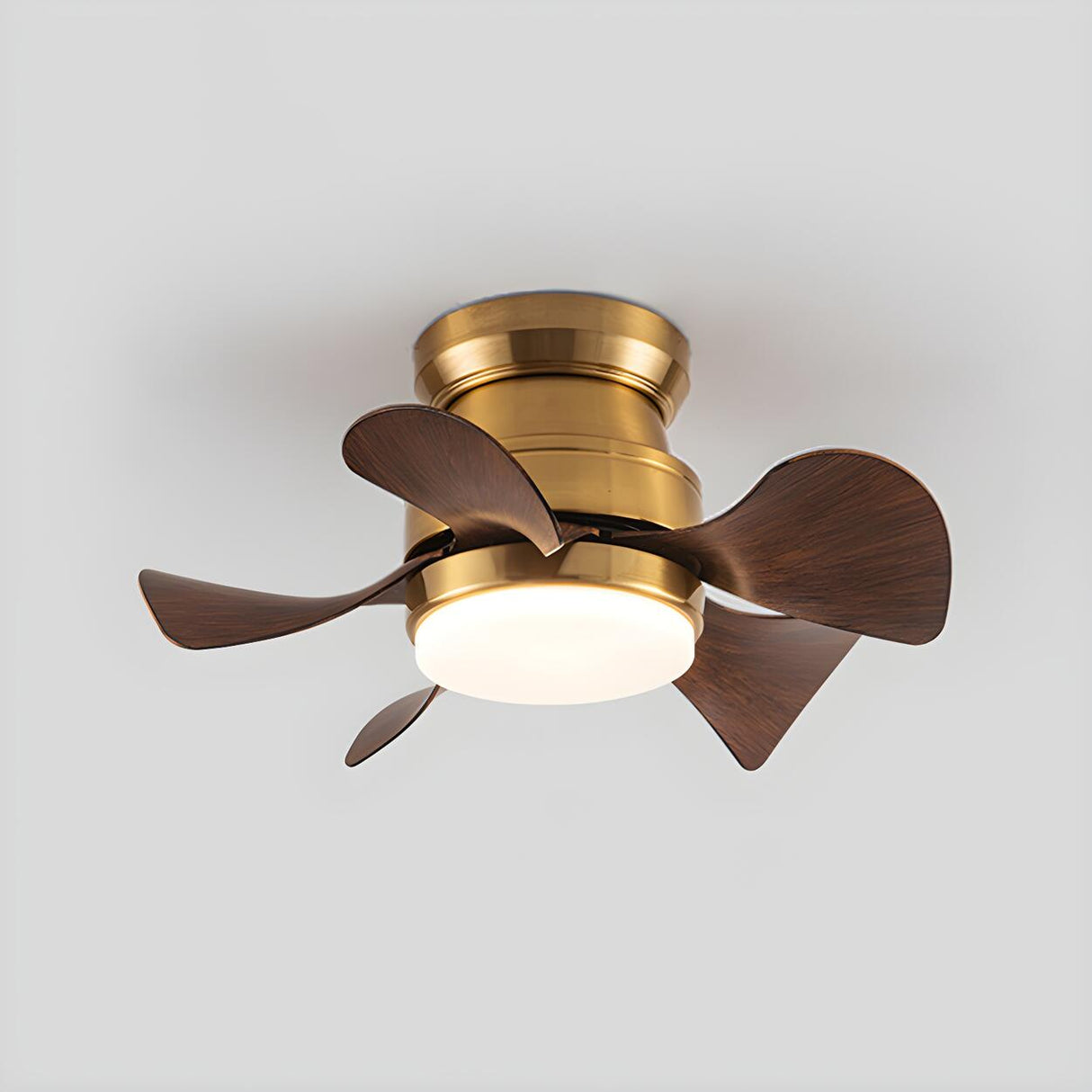 Kids Room Stylish Metal 5-Blade Ceiling Fan With Light Image - 6