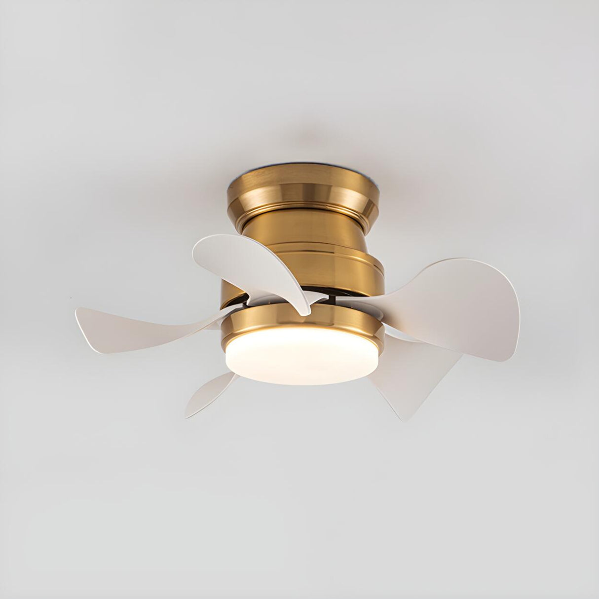 Kids Room Stylish Metal 5-Blade Ceiling Fan With Light Image - 9