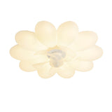 Kids Room Stylish White Flower Ceiling Fan With Light Image - 8