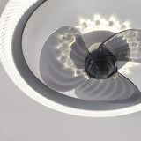 Kids Room Trendy 3-Blade Ring Ceiling Fan with Light Image - 12