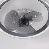 Kids Room Trendy 3-Blade Ring Ceiling Fan with Light Image - 15