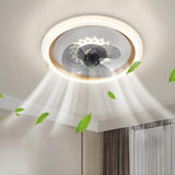 Kids Room Trendy 3-Blade Ring Ceiling Fan with Light Image - 16