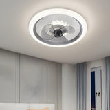 Kids Room Trendy 3-Blade Ring Ceiling Fan with Light Image - 19