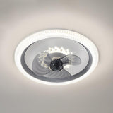 Kids Room Trendy 3-Blade Ring Ceiling Fan with Light Image - 2