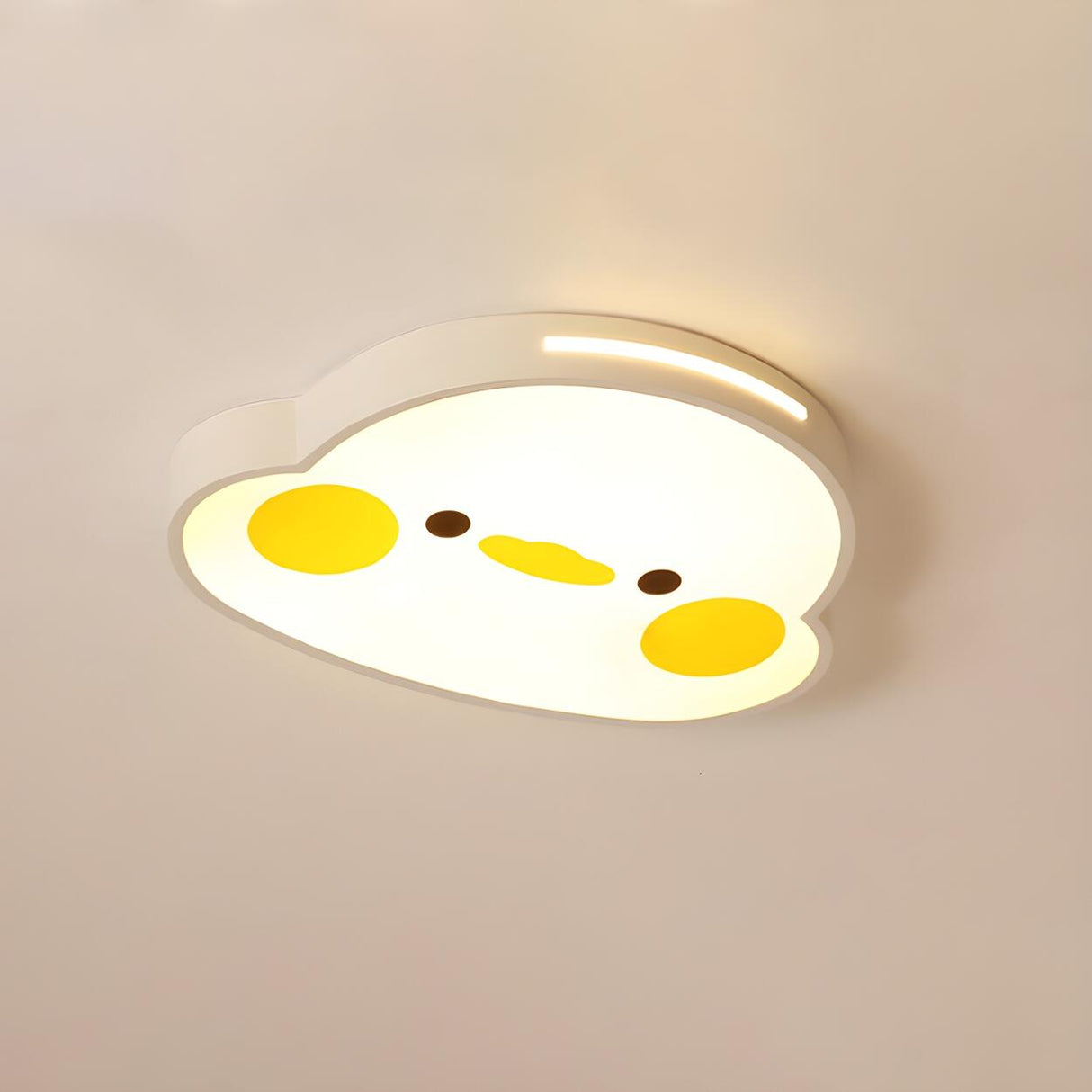 Kids Room Whale White LED Flush Mount Ceiling Light Image - 10