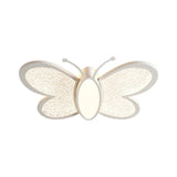 Kids Room Whimsical Butterfly Flush Mount Ceiling Light Image - 5