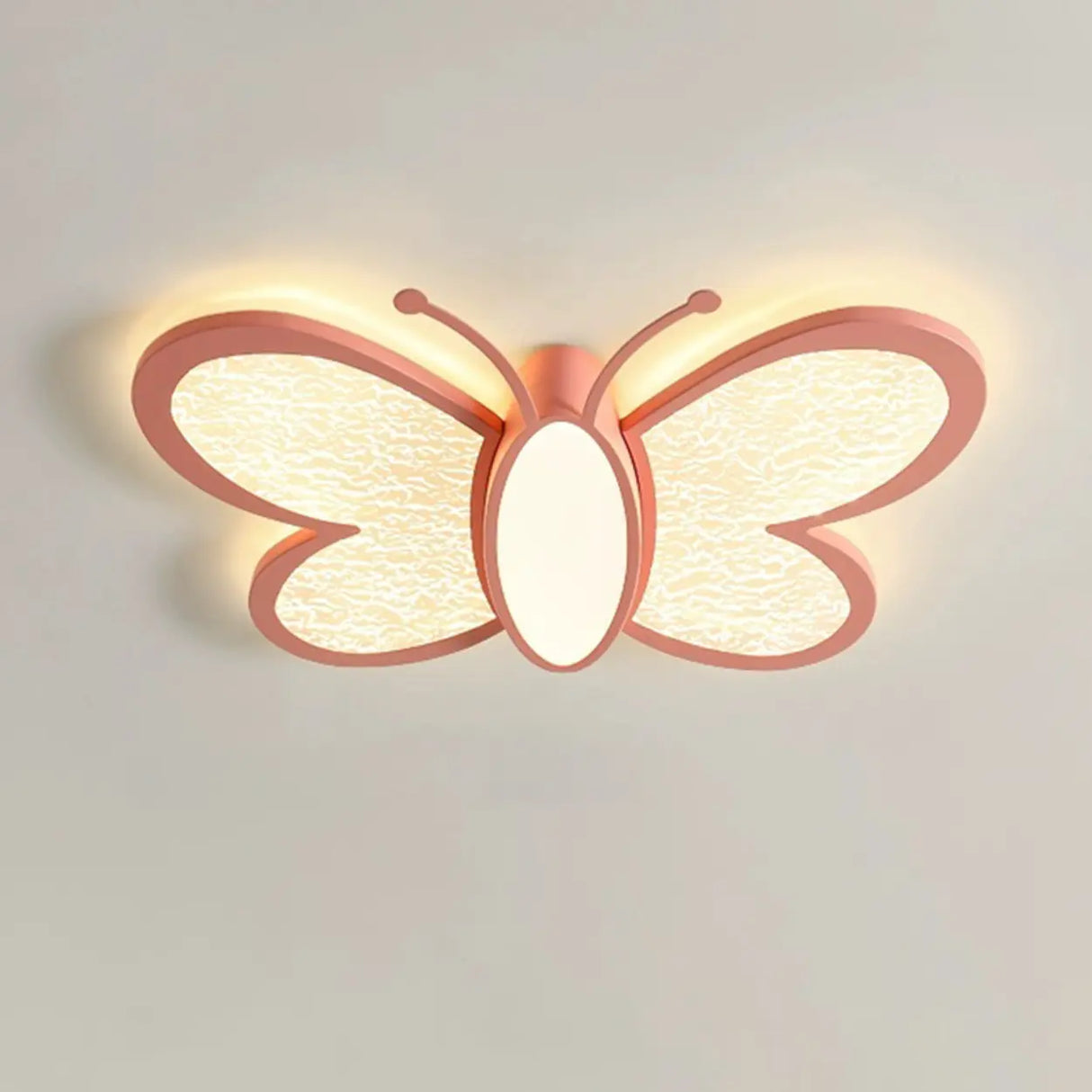 Kids Room Whimsical Butterfly Flush Mount Ceiling Light Image - 9