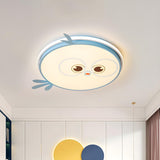 Kids Room Yellow Chick LED Flush Mount Ceiling Light Image - 6