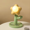 Kids Unique Flower Shape White Ball Shade Table Lamp Image - 3