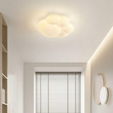 Kids White Cat Paw Resin LED Flush Mount Ceiling Light Image - 1