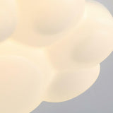 Kids White Cat Paw Resin LED Flush Mount Ceiling Light Image - 11