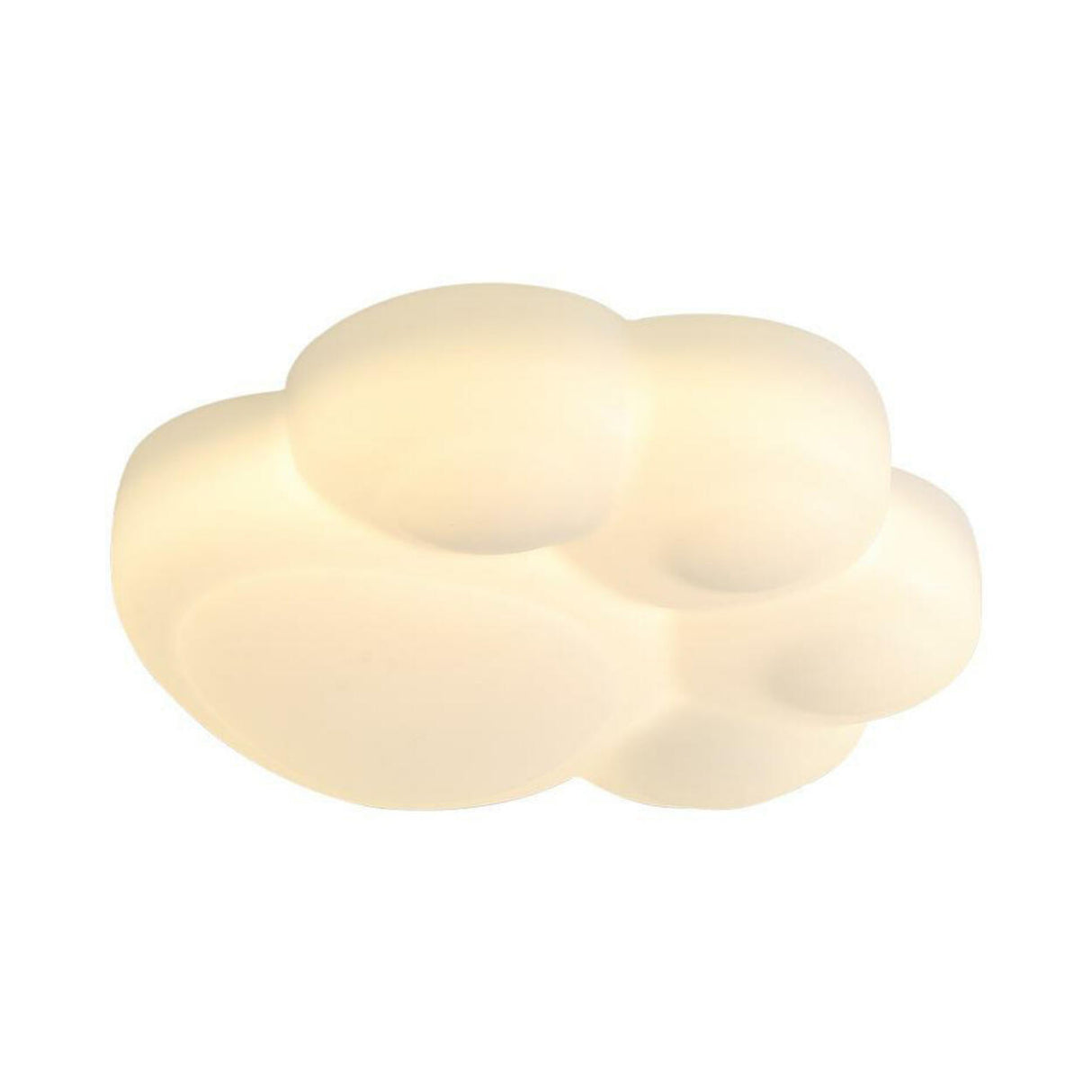 Kids White Cat Paw Resin LED Flush Mount Ceiling Light Image - 5