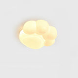 Kids White Cat Paw Resin LED Flush Mount Ceiling Light Image - 8