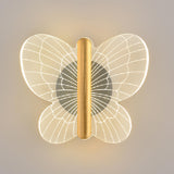 Kids' Room Beautiful Gold Butterfly Wall Sconce Image - 11