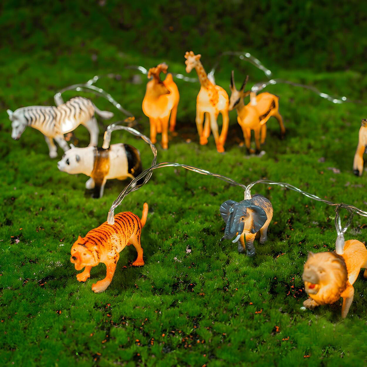 Kids’ Room Modern Animal LED Battery String Lights Image - 11