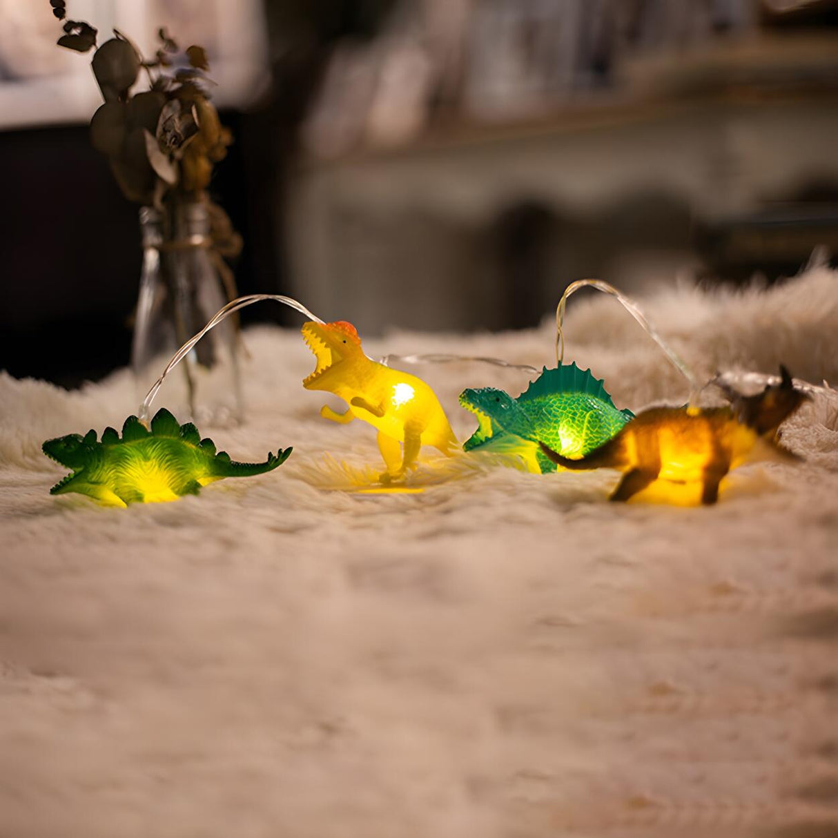 Kids’ Room Modern Animal LED Battery String Lights Image - 14