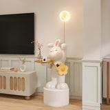 Kids' Room Tray and Moon Adorable Rabbit Floor Lamp Image - 13