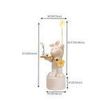 Kids' Room Tray and Moon Adorable Rabbit Floor Lamp Image - 24