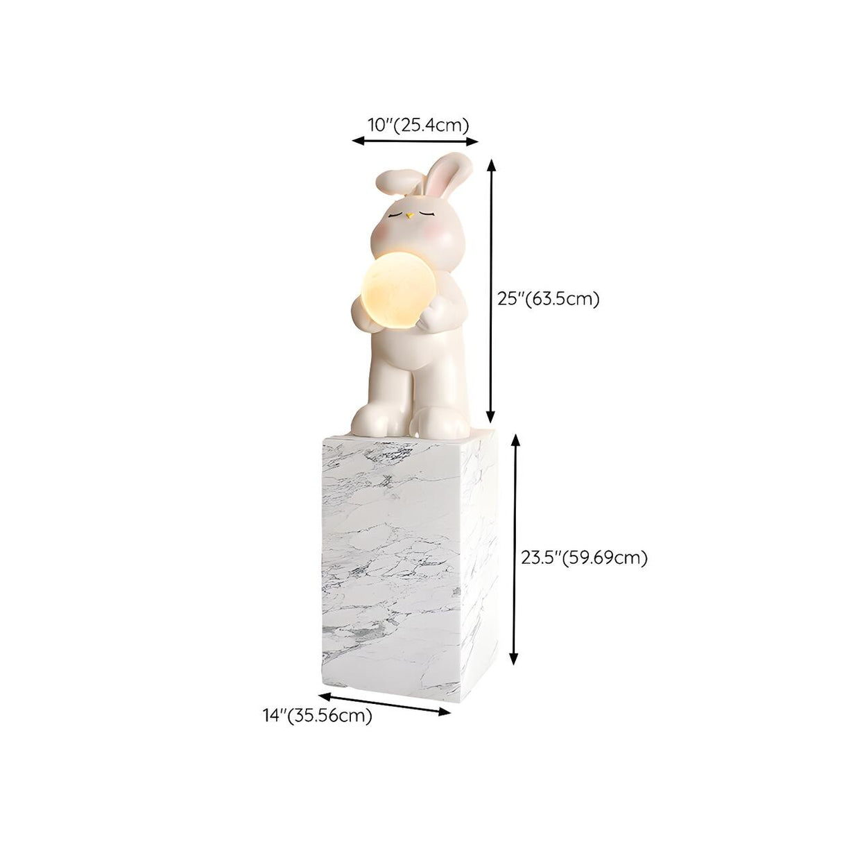 Kids' Room Tray and Moon Adorable Rabbit Floor Lamp Image - 25