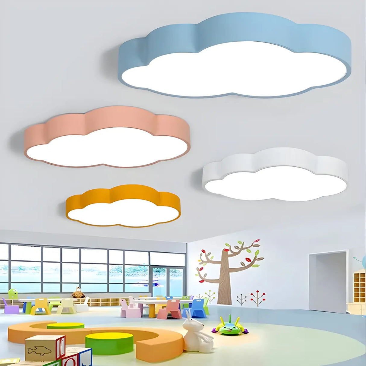 Kindergarten Corridor Cloud LED Flush Mount Light Image - 5