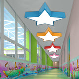 Kindergarten Kids Colorful Star LED Flush Mount Light Image - 1