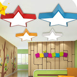 Kindergarten Kids Colorful Star LED Flush Mount Light Image - 16