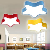 Kindergarten White Star LED Flush Mount Ceiling Light Image - 10