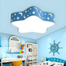 Kindergarten Yellow Star LED Flush Mount Ceiling Light Image - 10