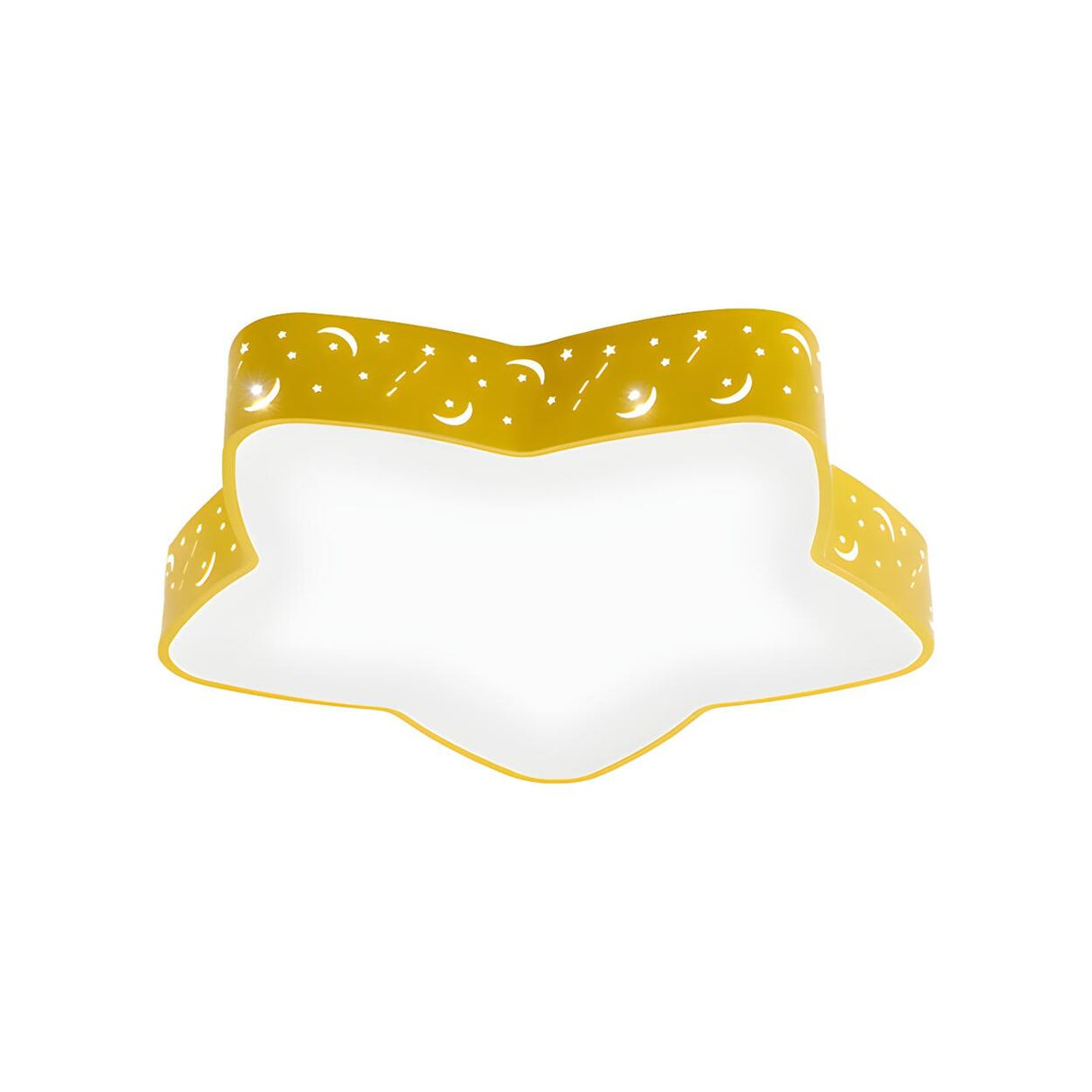 Kindergarten Yellow Star LED Flush Mount Ceiling Light Image - 3