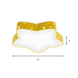 Kindergarten Yellow Star LED Flush Mount Ceiling Light Image - 5